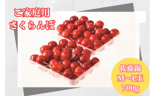 08-05-037　ご家庭用さくらんぼ(佐藤錦)700g