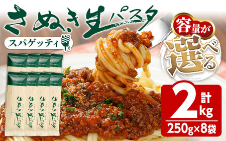 さぬき生パスタ (スパゲッティ) (2kg) 小麦 麺 小分け 常温 コシ もちもち 香川県 【man194】【こんぴらや販売】