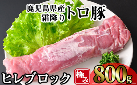 鹿児島県産 霜降り トロ豚 豚肉 極み ヒレ肉(800g)【KNOT】 A623
