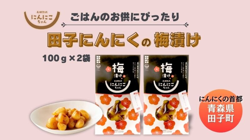 
            田子にんにくの梅漬100g×2袋
          