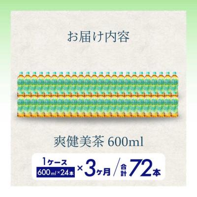ふるさと納税 三原市 【定期便3か月】爽健美茶600ml PET 24本セット[014-059] |  | 01