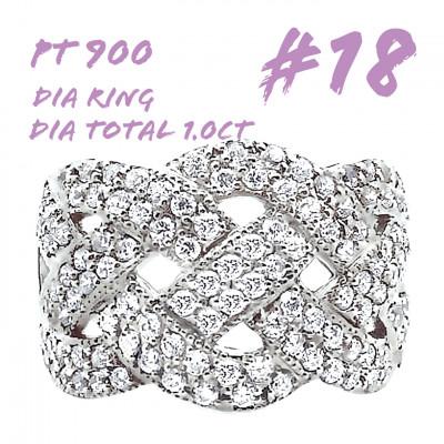 ふるさと納税 笛吹市 PT900 DIA RING  1.0CT 1本 RAAT-20DI-P #18