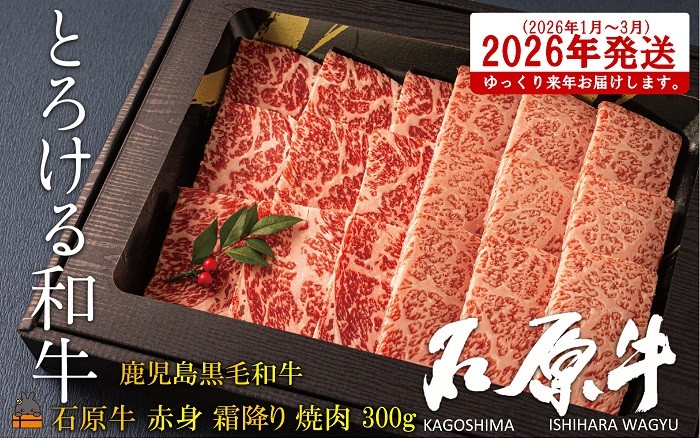 
            2474 《2026年1～3月に配送！》世界が絶賛した“とろける和牛”幻の石原牛 赤身・霜降り食べ比べ焼肉300g ( 鹿児島黒毛和牛 ブランド牛 牛肉 ビーフ こだわり プレミアム オメガ３脂肪酸 贈答 ギフト 徳之島 奄美 鹿児島 美味しい 赤身 霜降り 脂身 ステーキ 焼肉 BBQ 世界基準 石原PRO 来年発送 )
          