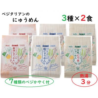ふるさと納税 天理市 ベジタリアンのにゅうめん3種各2食