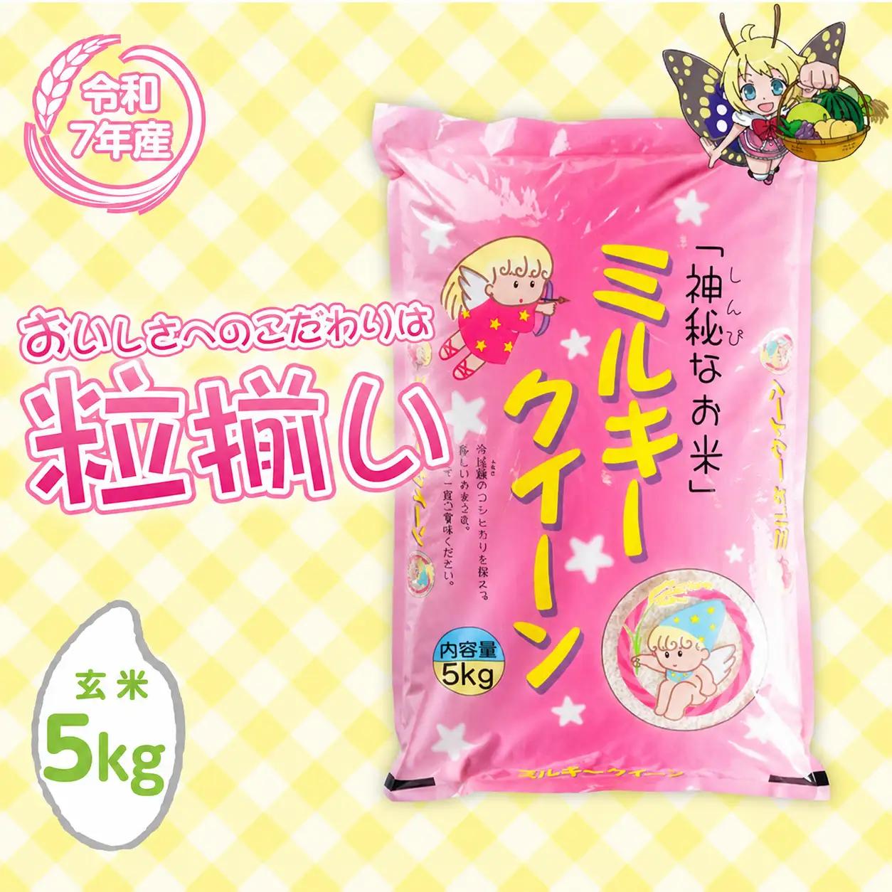 ミルキークイーン 5kg 玄米 白米 令和7年産