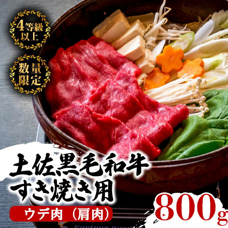 【ふるさと納税】 黒毛 和牛 特選 ウデ肉 800g （ 400g × 2パック ） | A5 A4 ランク 小分け すき焼き用 スキヤキ用 高級 特上 人気 ランキング 牛肉 肉ギフトプレゼント誕生日食べ物 お取り寄せ グルメ 贈り物 父の日 BBQ お歳暮 高知県 須崎 ふるさと納税和牛 TM004
