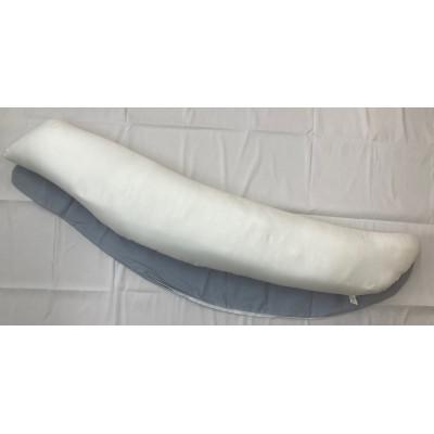 ふるさと納税 泉大津市 大きい160cm　バナナ型　抱き枕　1個　綿100%の専用カバー(ファスナー式)　グレー　2枚付 |  | 01