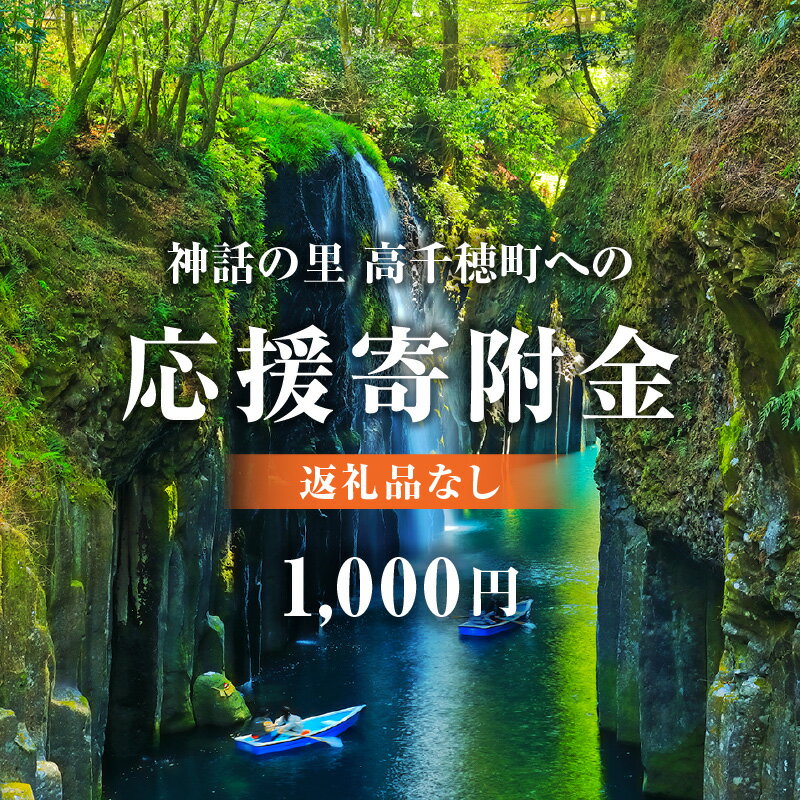 【ふるさと納税】神話の里 高千穂町への応援寄附金【1,000円】（返礼品なし） 宮崎県 高千穂町