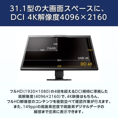 【国内生産】 EIZO 31.1型カラーマネージメント液晶モニター ColorEdge CG319X【1254731】