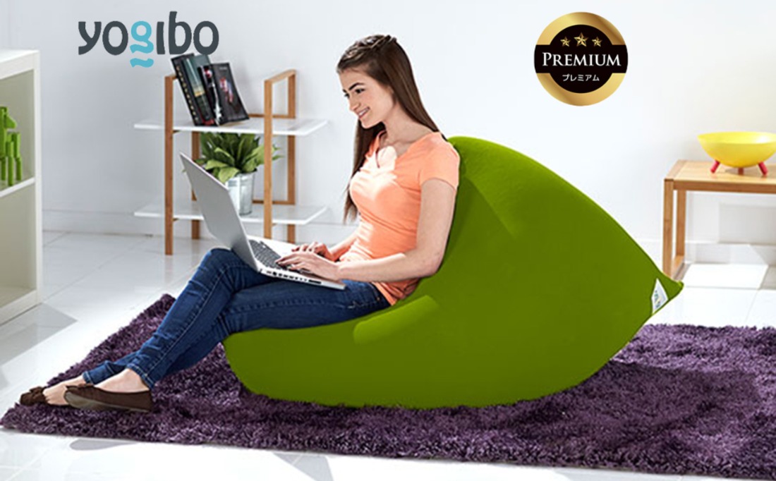 Yogibo Mini Premium（ヨギボー ミニ プレミアム）＜ライムグリーン＞-[G774-14]