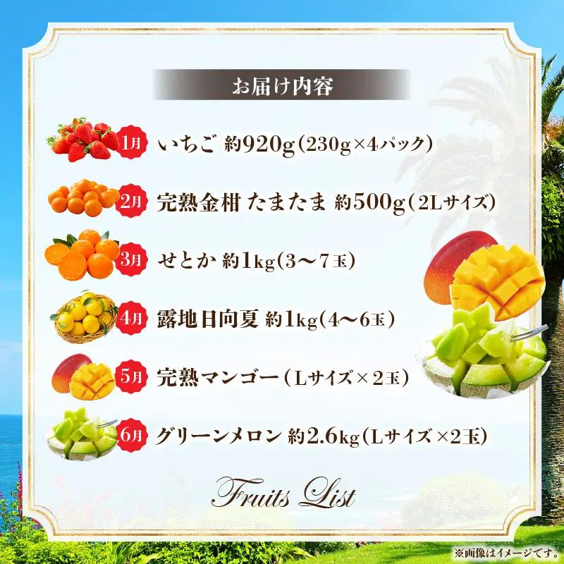 フルーツ 定期便 フルーツ[2027年発送先行予約 6ヶ月定期便 vol.2 数量限定 期間限定]