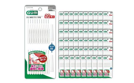 GUM　歯間ブラシ20本入り×60パック（Ｉ字型）SSS