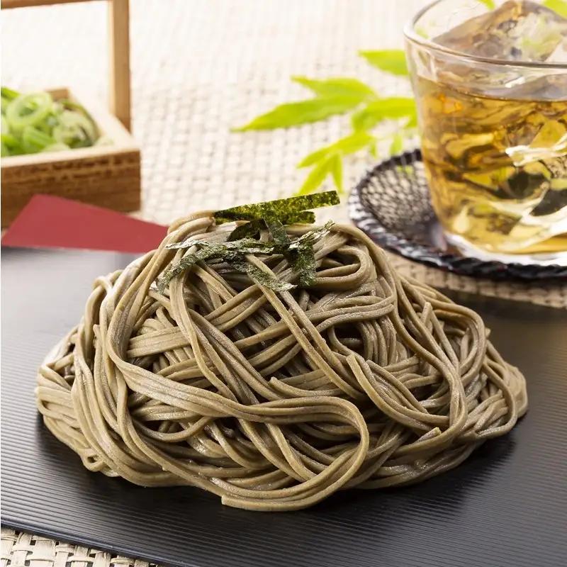 京都きよ泉の抹茶・ほうじ茶そば(12食分・各3袋入り・つゆ付き) 〈茶蕎麦