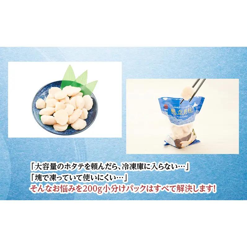 大容量【訳あり】北海道 枝幸産 生ホタテ BCフレーク 3kg 小分け 200g×15パック【枝幸ほたて】 廣瀬商店【 冷凍 貝柱 割れ 欠け 魚介 海 帆立 フレーク 生食可 バラ凍結 BBQ 北海