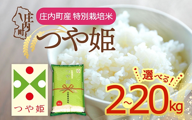 
                  【令和7年産】つや姫 2kg～20kg 特別栽培米 山形県庄内町産 余目産 庄内米 ブランド米 米 コシヒカリの原点、亀の尾発祥の地 ごはん 粘り 甘み 香り 粒が大きい
                