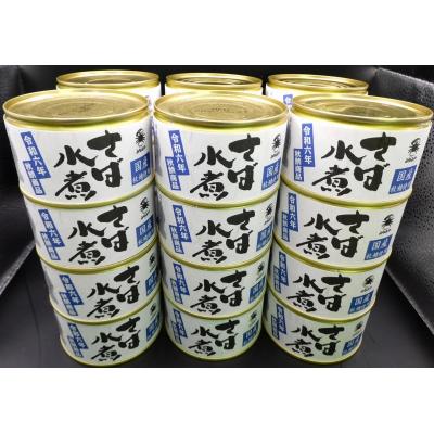 ふるさと納税 むつ市 寒鯖商品　さば缶詰水煮200g×24缶入