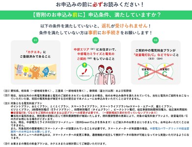 本巣市産 CO2 フリーでんき 150,000円コース（電気代実質マイナス37,500円）（注：お申込み前に申込条件を必ずご確認ください）中部電力ミライズ 電気 電力 中電 中部電力 中部 電気代 電