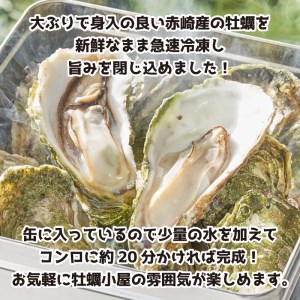 牡蠣 カキ 三陸 赤崎産 殻付 カンカン焼き セット 大12個 加熱用【かき カキ 三陸産牡蠣 国産牡蠣 海鮮 バーベキュー 赤崎産牡蠣 冷凍牡蠣 殻付き牡蠣  濃厚牡蠣 新鮮な牡蠣  かき 牡蠣 鍋