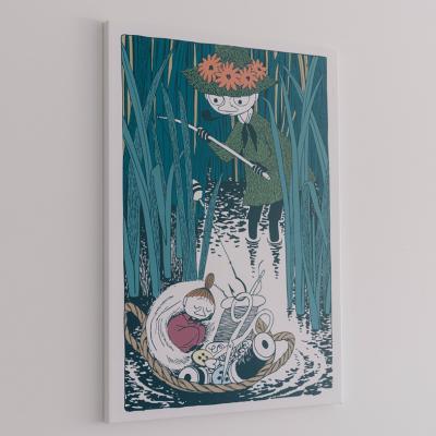 ふるさと納税 飯能市 MOOMINVALLEY PARKファブリックパネルMサイズ(スナフキン&ミイ) |  | 01