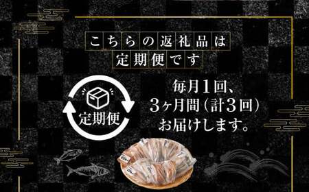 【全3回定期便】24枚入り「長崎蚊焼干し」規格外干物セット