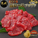 【ふるさと納税】都城産馬ロースブロック300g - 馬刺 都城産馬刺 真空 ロースブロック 150g×2 送料無料 AC-0111【宮崎県都城市は2年連続ふるさと納税日本一！】