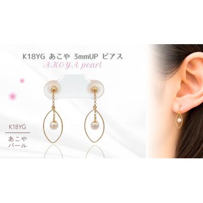 ふるさと納税 松山市 K18　アコヤベビーパール　ブラタイプ　ピアス