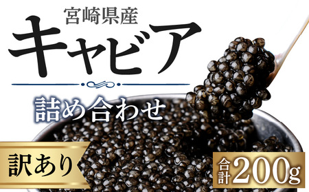 【訳あり】宮崎県産キャビア 詰め合わせ 合計200g 魚卵 キャビア ギフト