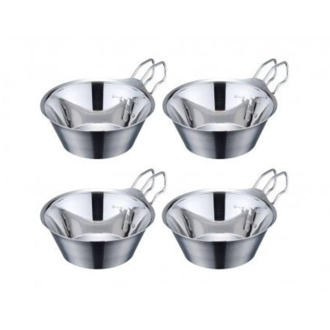 [TSBBQ] ステンレスシェラカップ320 4個セット キャンプ用品 アウトドア用品 バーベキュー デイキャンプ 燕三条製  【021P005】
