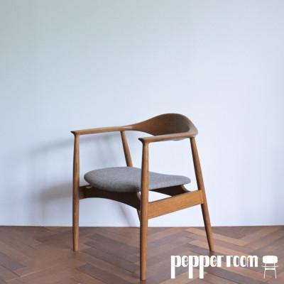 ふるさと納税 小野市 アームチェア　オーク　グレー