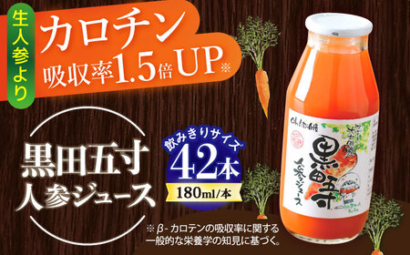 人参ジュース 180ml 42本セット 大村産黒田五寸人参 [ACAA132]