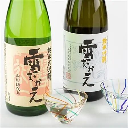 純米大吟醸雪むかえ永楽、純米吟醸雪むかえ　飲み比べセット_酒・アルコール 純米大吟醸 日本酒 sake サケ_【1209369】