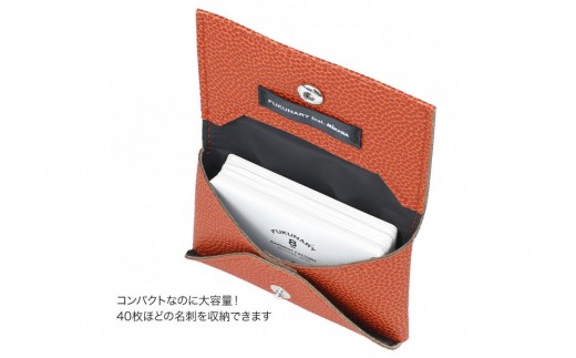 FUKUNARY 名刺ケース 名刺入れ カードケース カード入れ ミカサ バスケットボール ブラウン おしゃれ 日本製 広島市 フクナリー M149