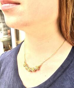 組紐ネックレスミニ小田巻5個金