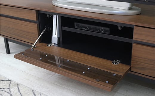 【開梱・設置】ロゼッタ 180cm テレビボード（ウォールナット）　AX063
