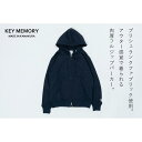 【ふるさと納税】《0》レディースM　【KEYMEMORY 鎌倉】ジップパーカー　NAVY | ふるさと 納税 楽天ふるさと 神奈川県 神奈川 鎌倉市 鎌倉 返礼品　服 パーカー おしゃれ オシャレ ジップアップパーカー ジップアップ ジップ フーディー フーディ トップス ネイビー お礼の品