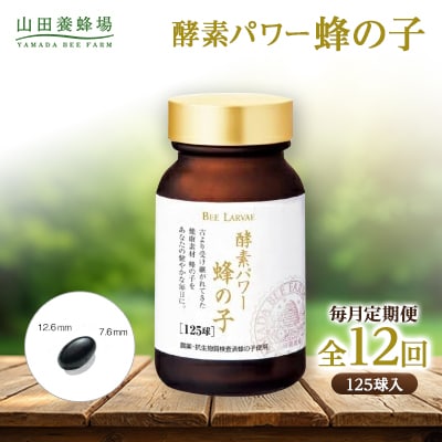 【毎月定期便】酵素パワー蜂の子 (21512)全12回【4008981】