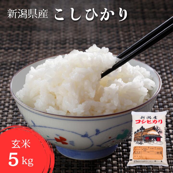 【ふるさと納税】【令和7年産】 こしひかり 玄米 5kg げんまい 米 こめ コメ 新潟県 産 おすすめ オススメ