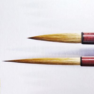 ふるさと納税 杵築市 筆工房楽々堂の絵手紙筆　大小2本セットC |  | 02