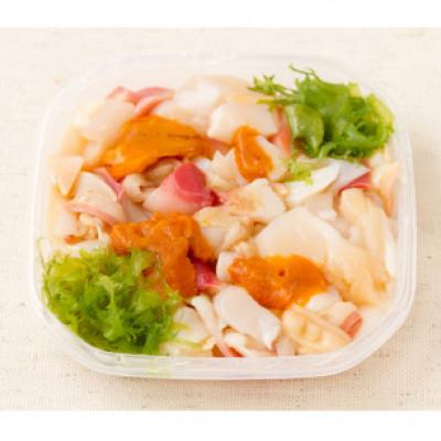 ふるさと納税 北見市 ウニ入り　北海道産4種の「貝鮮丼」6食セット【ホッキ貝、ツブ貝、ホタテ、うに】小分けで便利 |  | 01