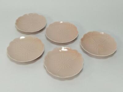 【波佐見焼】φ９ｃｍ小皿5枚組 桃釉 【西海陶器】５ １２８４３｜波佐見焼 陶器