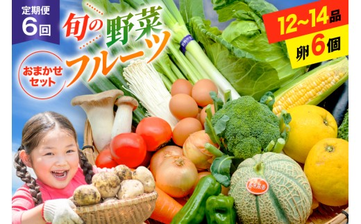 
BF058 【6回定期便】旬の野菜・フルーツ (12〜14品目)・卵 (6個) おまかせ セット【 野菜 果物 卵 やさい くだもの 果物 タマゴ たまご 詰め合わせ 江戸屋 長崎県 島原市 】

