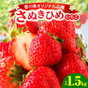 【ふるさと納税】三木町地域いちご部会「さぬきひめ」1.5kg 果物 フルーツ 苺 デザート イチゴ 旬 おすすめ グルメ 季節 ギフト 果肉 農産物 おすそ分け スイーツ アレンジ 生鮮食品 いちごジャム 旬の果物 贈答 贈り物 果実 青果物 パック 国産 冷蔵 香川県 三木町 送料無料