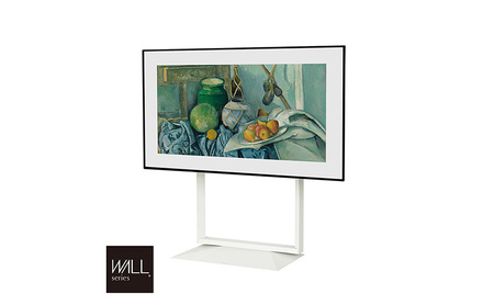 WALL インテリアテレビスタンド FRAMESTAND テレビスタンド 80インチ対応 首振り 壁寄せ スタイリッシュ デザイン スリム 東京都 大田区 ブラック