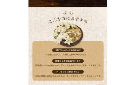 【ロースイーツ】ナッツフリーアボカドチョコ  直径 12cm 〈ロースイーツ店 369miroku 和歌山県 紀美野町〉/  ローケーキ スイーツ 健康 ダイエット ケーキ グルテンフリー ヴィーガン