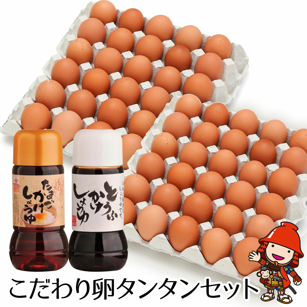 【ふるさと納税】こだわり卵 タンタンセット | 卵かけ 醤油 豆腐かけ醤油 大分県産 九州産 中津市 国産 送料無料