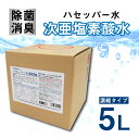 【ふるさと納税】【次亜塩素酸水】ハセッパー水5L容器ノズル付き300ml空ボトル付【株式会社 地の塩社】[ZAN005]