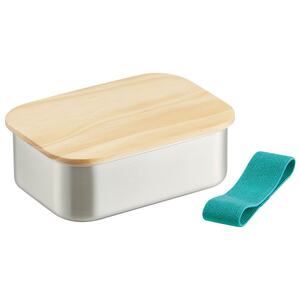 お弁当箱 ランチボックス「木蓋付き ステンレス 弁当箱」 1030ml 天然目 木目 おしゃれ 木お弁当箱 木蓋お弁当箱 オシャレお弁当箱 おしゃれお弁当箱 【スケーター株式会社】 奈良県 奈良市 奈