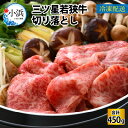 【ふるさと納税】三ツ星 若狭牛 切り落とし 450g｜お歳暮 牛肉 焼肉 しゃぶしゃぶ すき焼き すき焼き肉 若狭牛お肉 肉 肉セット 肉うどん 冷凍 450g ブランド牛 切り落とし 牛丼 炒め物 三ツ星牛 三ツ星 ギフト 贈答 送料無料 [A-014001]