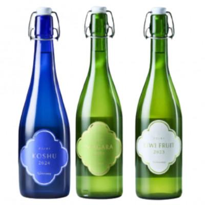 ふるさと納税 甲州市 フジクレール クラノオト 甲州辛口・ナイアガラ・キウイフルーツ 3本セット　C-1678