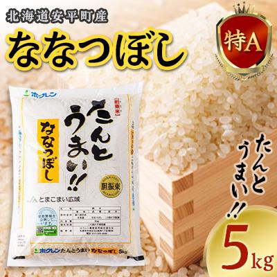 ふるさと納税 安平町 【令和6年産】たんとうまい ななつぼし 5kg 【JAとまこまい広域取扱 安平町特産品】